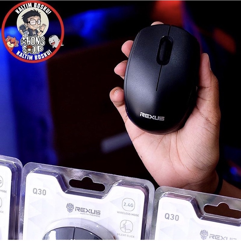 Jual Mouse Rexus Q30 Wireless Silent Klick | Shopee Indonesia