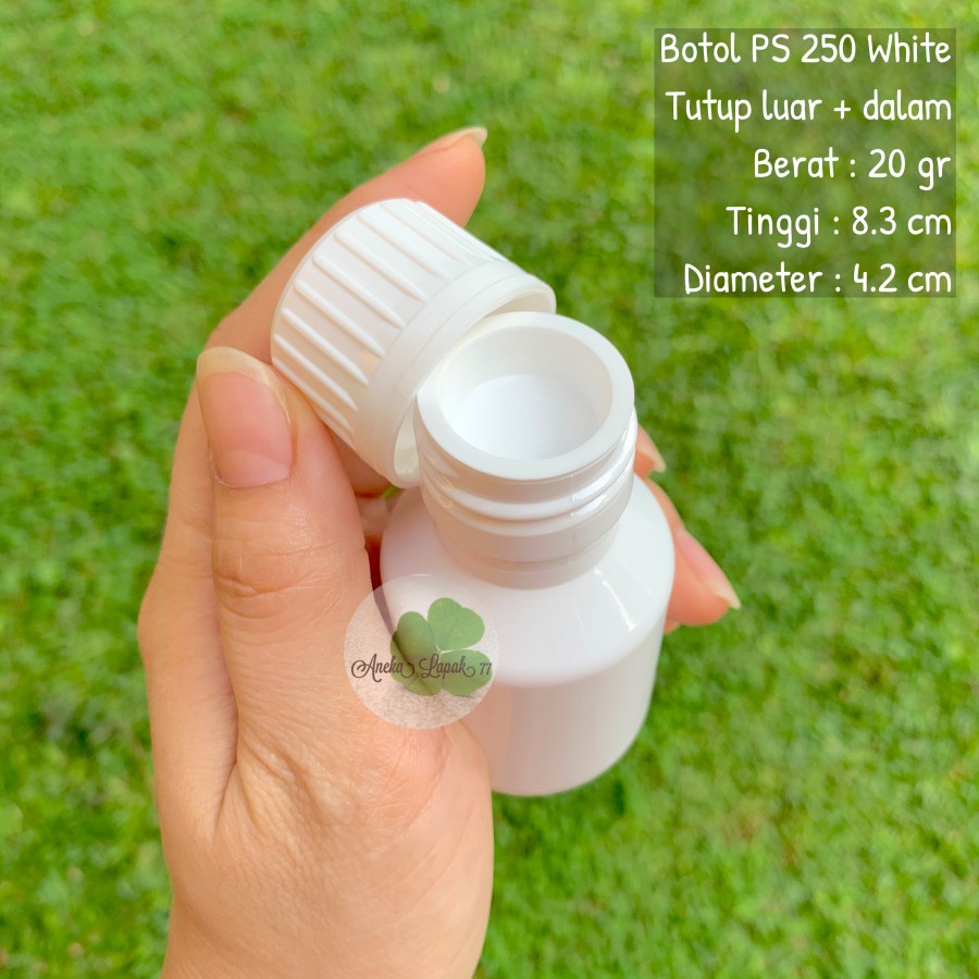 Jual Botol PS 100 ml madu tablet kapsul obat tebal murah botol plastik ...