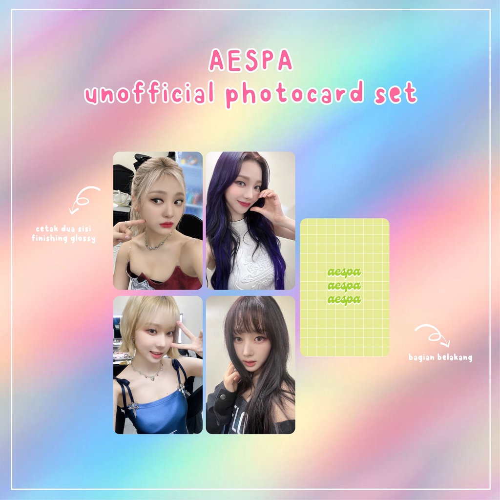 Jual AESPA Unofficial Photocard Set | Shopee Indonesia