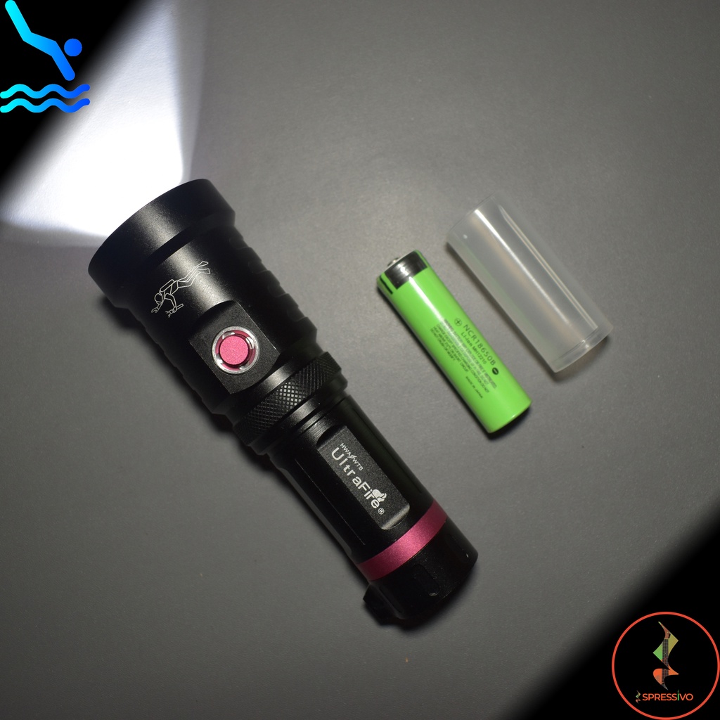Jual Senter LED Selam Ultrafire XHP 70 Cree Compact baterai 26650 ...