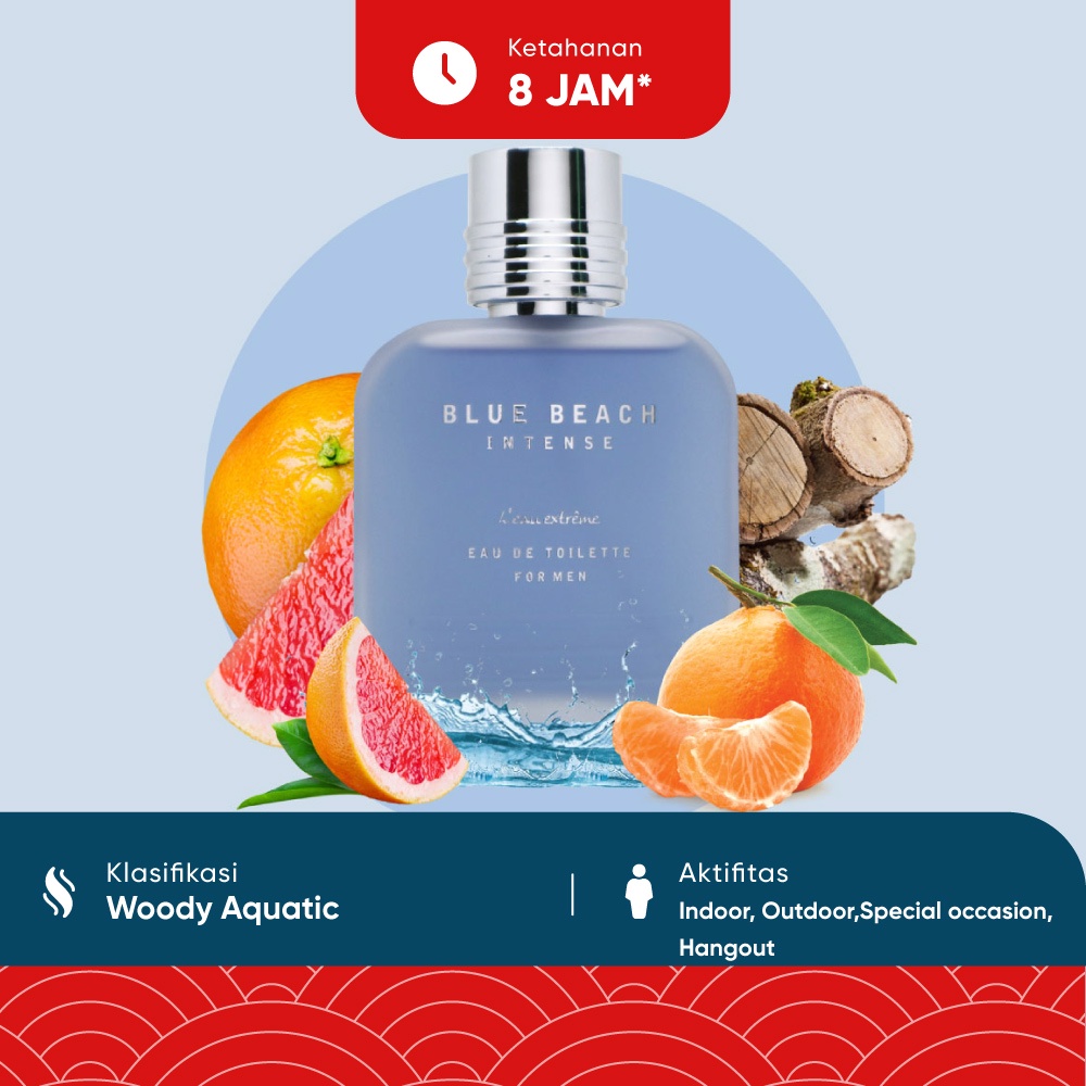 Jual Omerta Parfum Pria Original Blue Beach Intense For Men Man