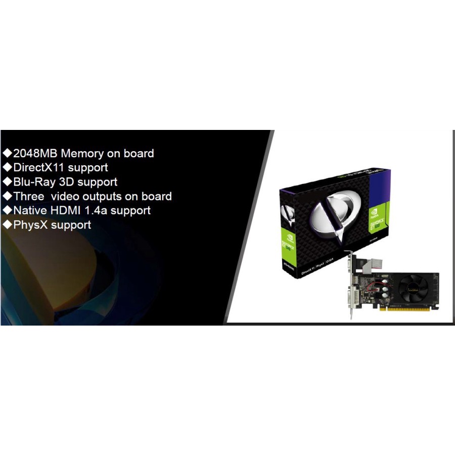Jual Vga NVIDIA Geforce 2GB GDDR3 Bisa Low Profile /bisa untuk Pc Mini ...