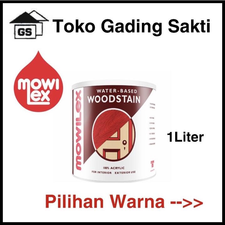 Jual Mowilex Woodstain Cat Kayu Waterbased Ltr Shopee Indonesia