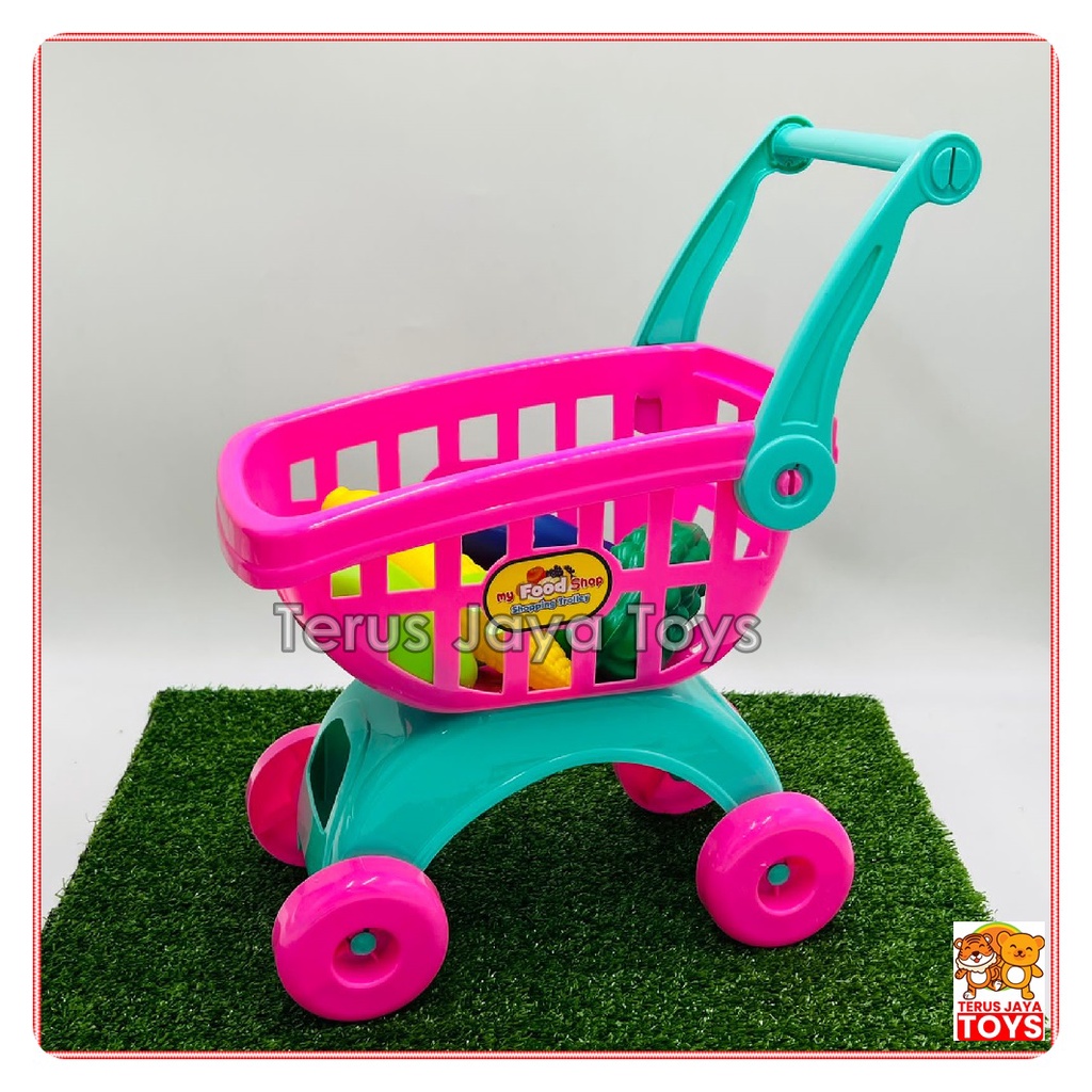 NEW MAINAN ANAK SHOPPING TROLLEY TROLLY SUPER MARKET /MAINAN  DORONGAN/MAINAN TROLY/SHOOPING CART
