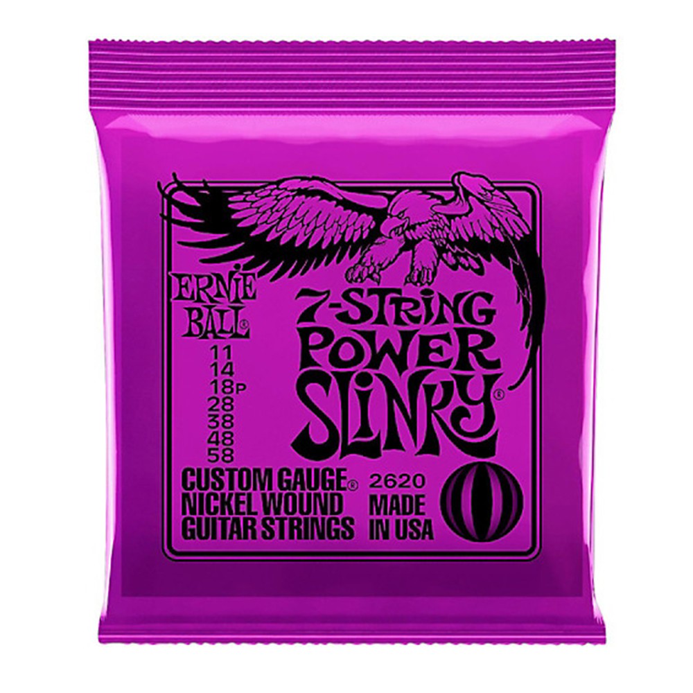 Jual Senar Gitar Elektrik Ernie Ball 2620 7 String Power Slinky 11-58 ...