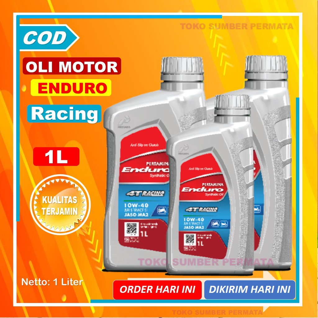 Jual Oli Motor Enduro Racing 1 Liter 10w-40 4T Oil Pertamina Murah ...