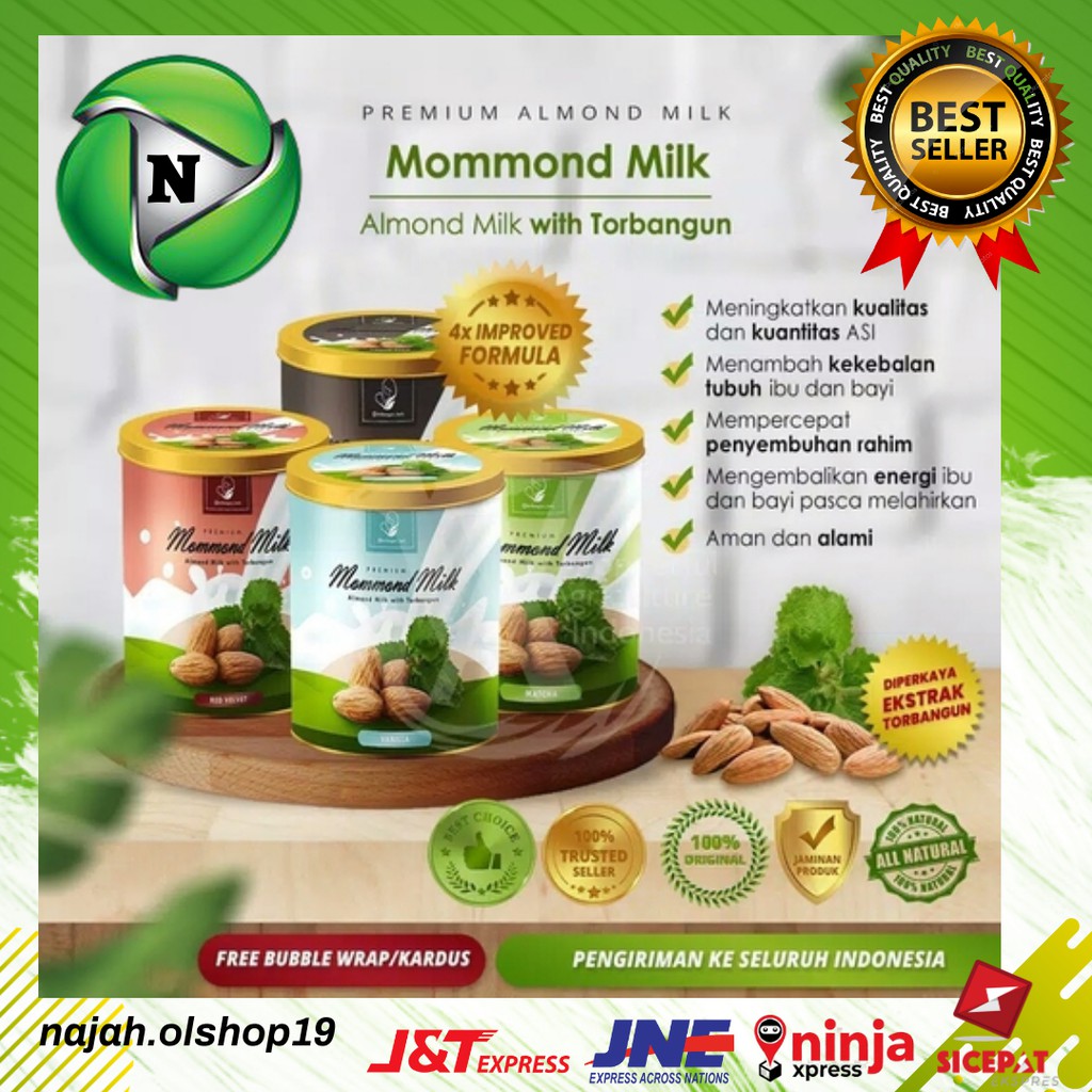 Jual Pelancar ASI Booster Almond Plus++ Ekstrak Torbangun [LIMITED ...