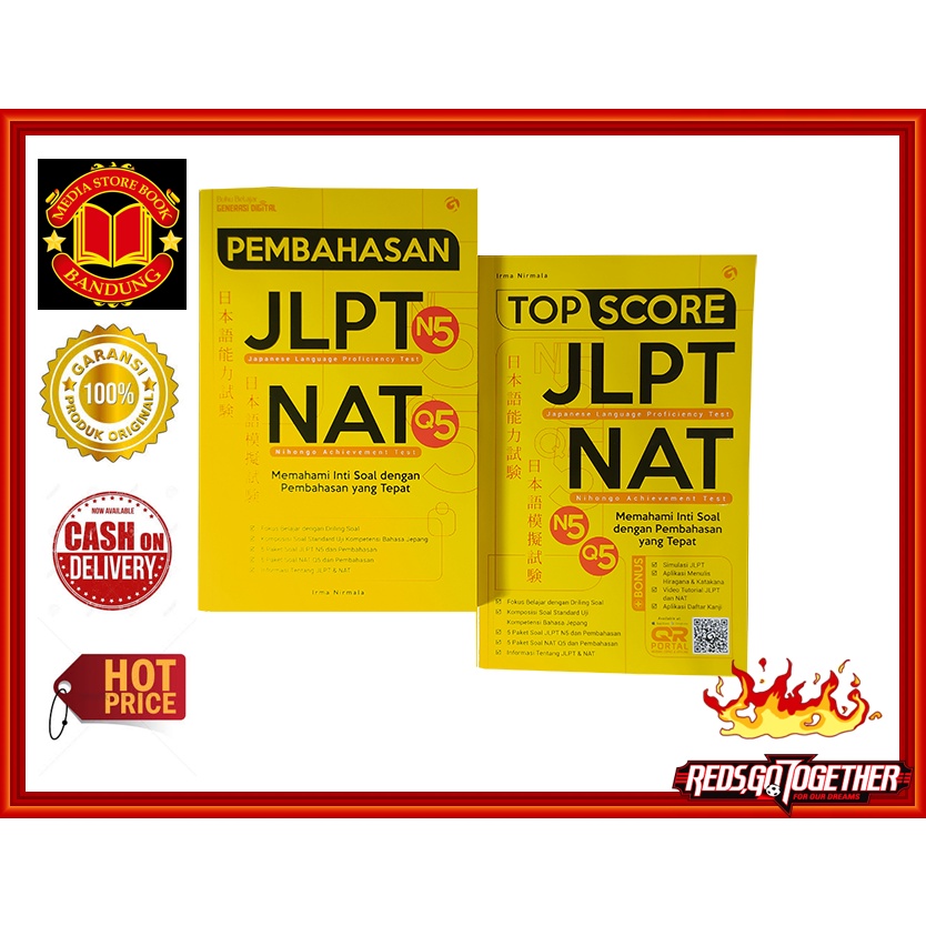 Jual BUKU TES JLPT & NAT - TOP SCORE JLPT-N5 & NAT-Q5 MEMAHAMI INTI ...