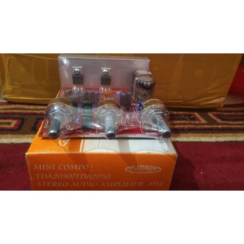 Jual Kit Speaker Aktif Platinum TDA2030 Stereo Audio Amplifier 45 W TDA