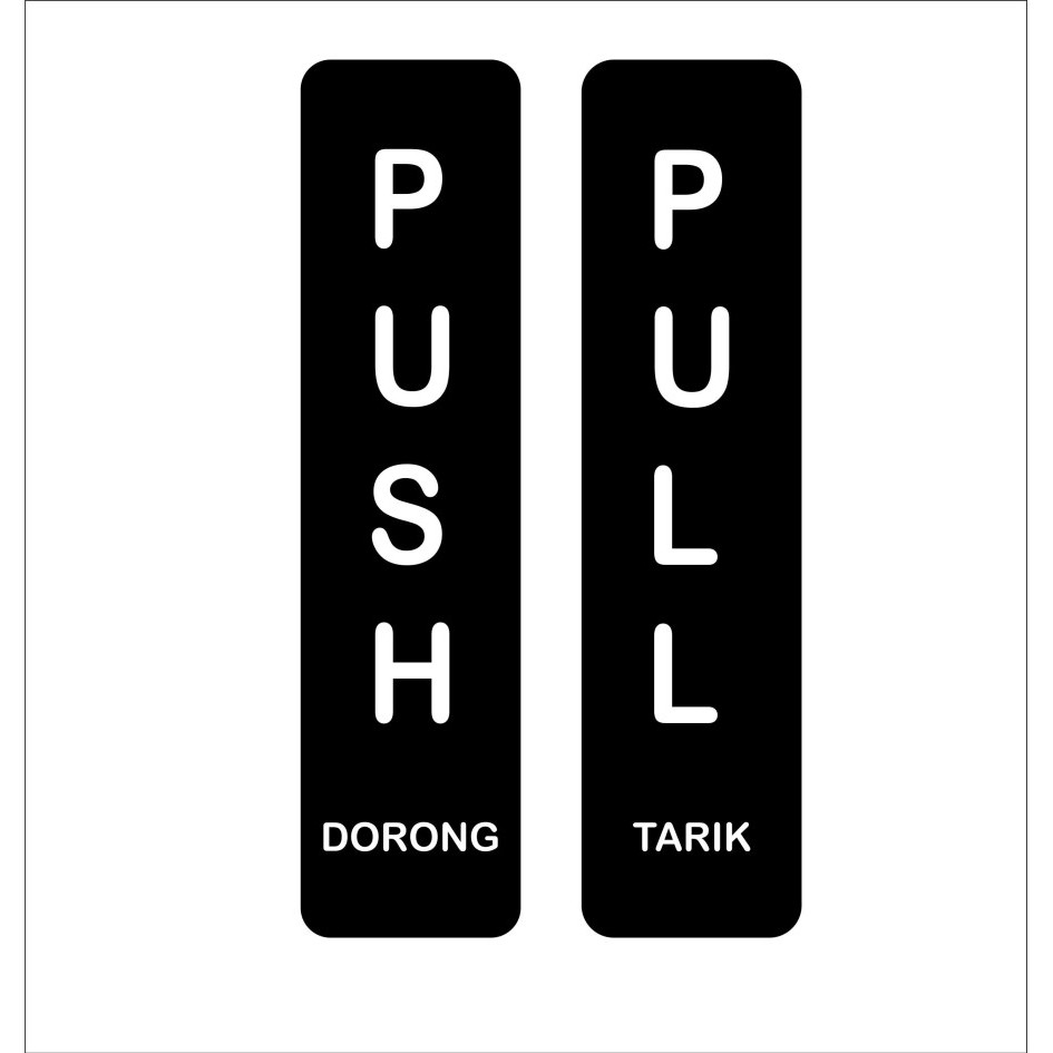 Jual Push Pull Dorong Tarik Sign Board Akrilik Papan Tanda Push Pull Shopee Indonesia