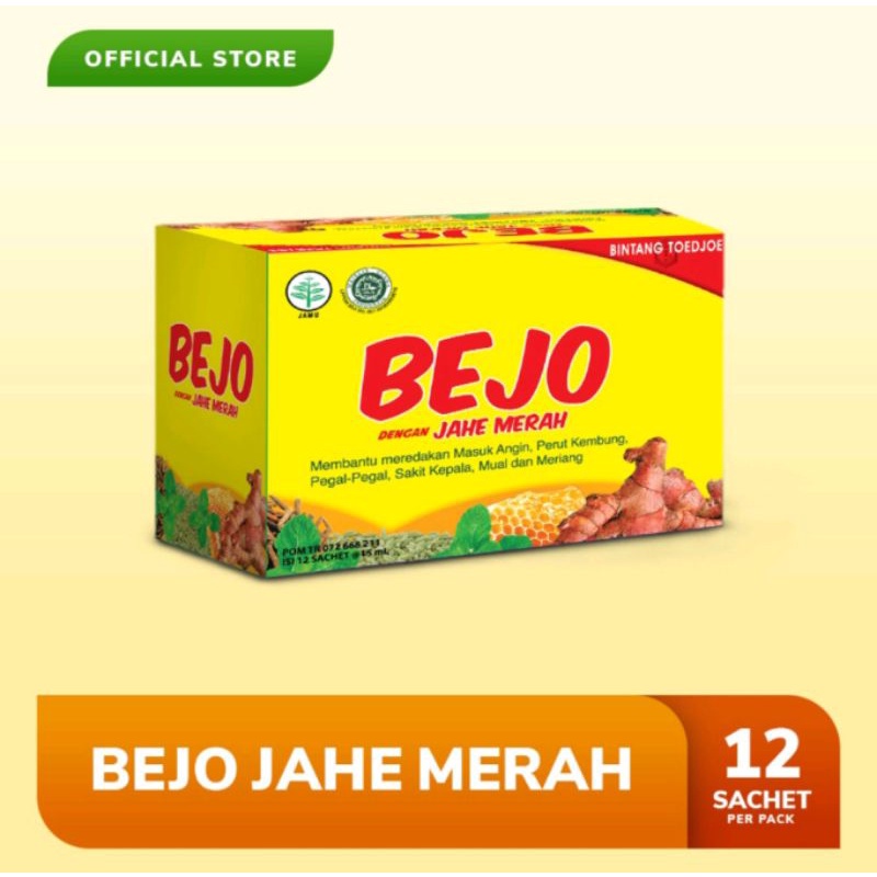 Jual Bejo Jahe Merah Sachet Pack (12 Sachet) | Shopee Indonesia