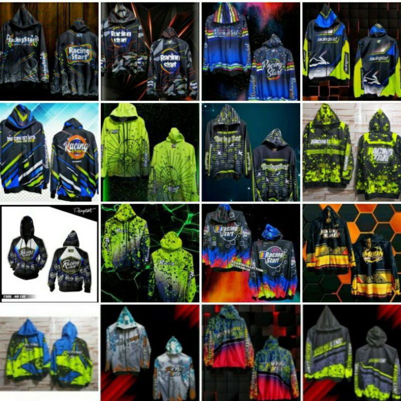 Jual jaket racing hell Racing Start original 100 motif lebih | Shopee ...