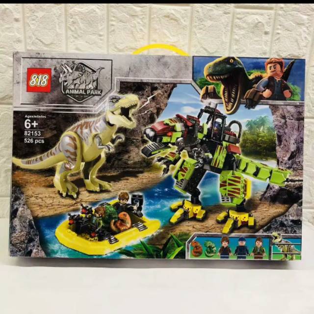 Jual Lego Dinosaurus Jurassic World T. rex vs Dino-Mech Battle | Shopee ...
