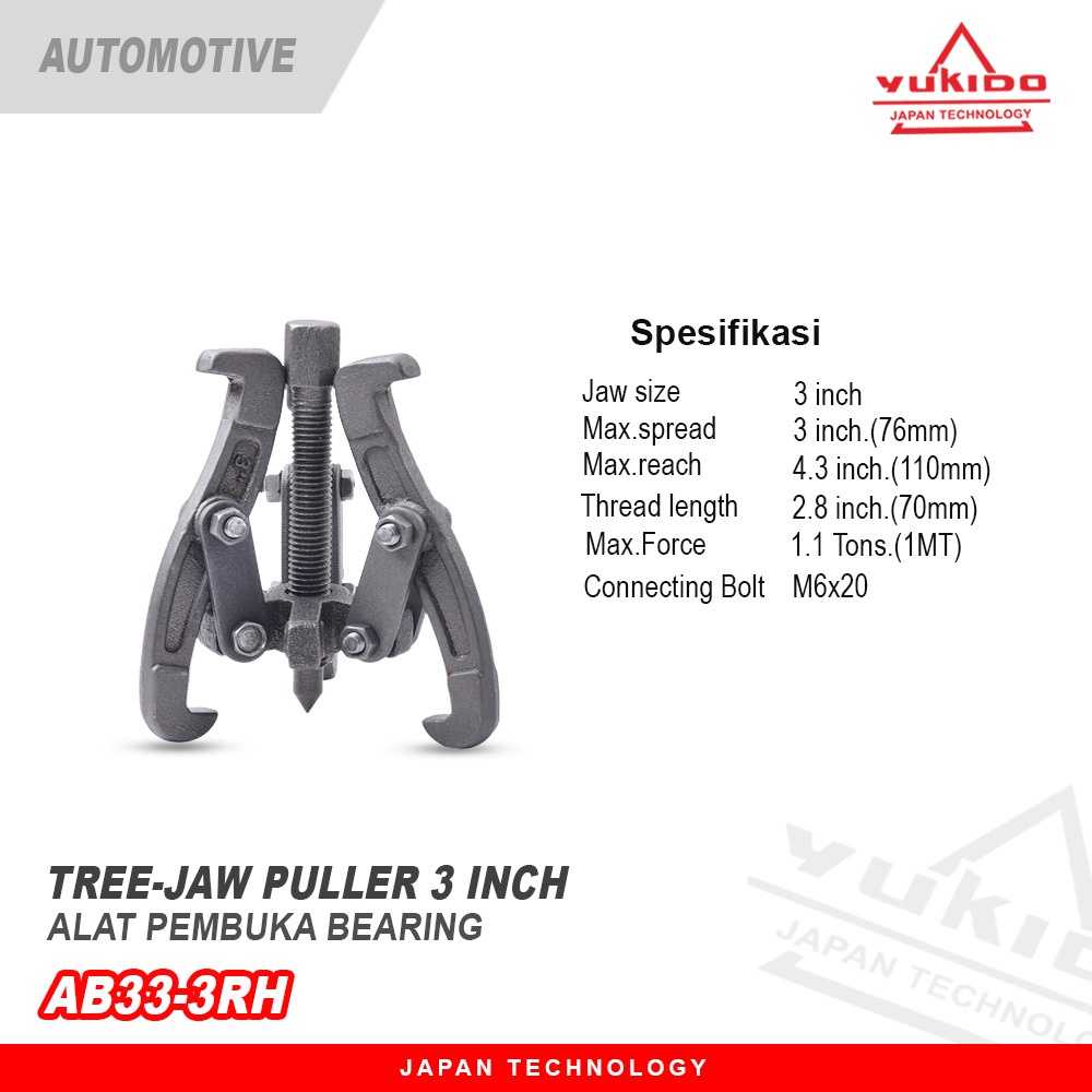Jual Treaker Kaki 3 Multifungsi 3 inch / Three Jaws Puller | Shopee ...