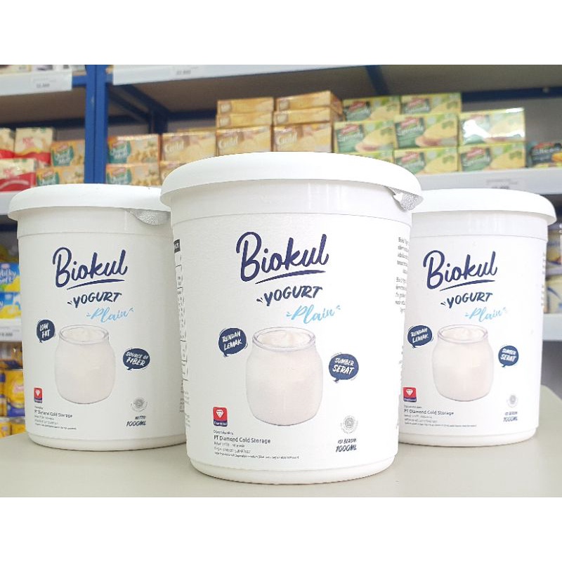 Jual Yoghurt Biokul 1Kg Plain / Yoghurt Diamond 1Kg / Yoghurt Stirred
