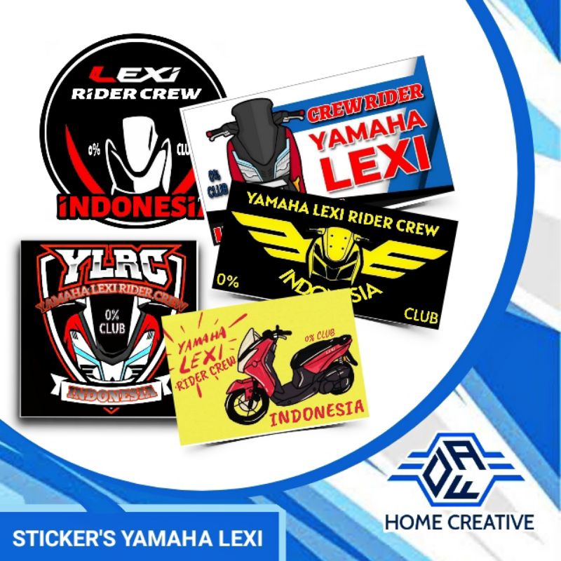 Jual stiker yamaha lexi / stiker biker yamaha lexi / yamaha lexi rider ...
