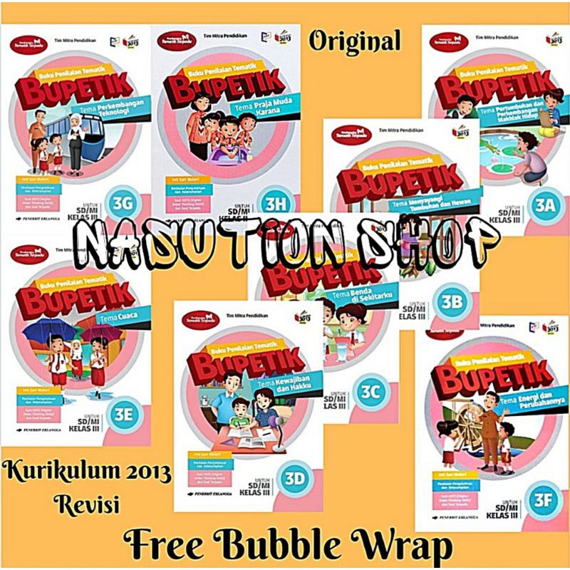 Jual Buku Bupetik Kelas 3 SD 3A 3B 3C 3D 3E 3F 3G 3H K13 Revisi ...