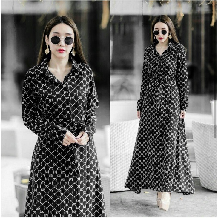 Long cheap gucci dress