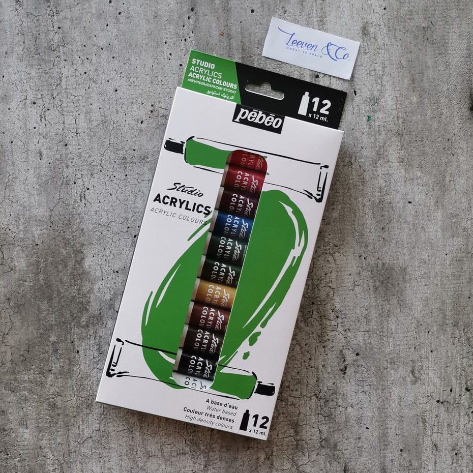 Jual PEBEO STUDIO ACRYLIC COLOUR SET 12ML 12 COLOURS | Shopee Indonesia