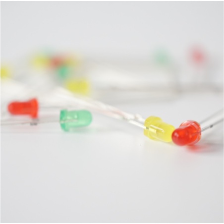 Jual Led 3mm Terang Warna Merah Kuning Hijau High Quality 3 mm | Shopee ...