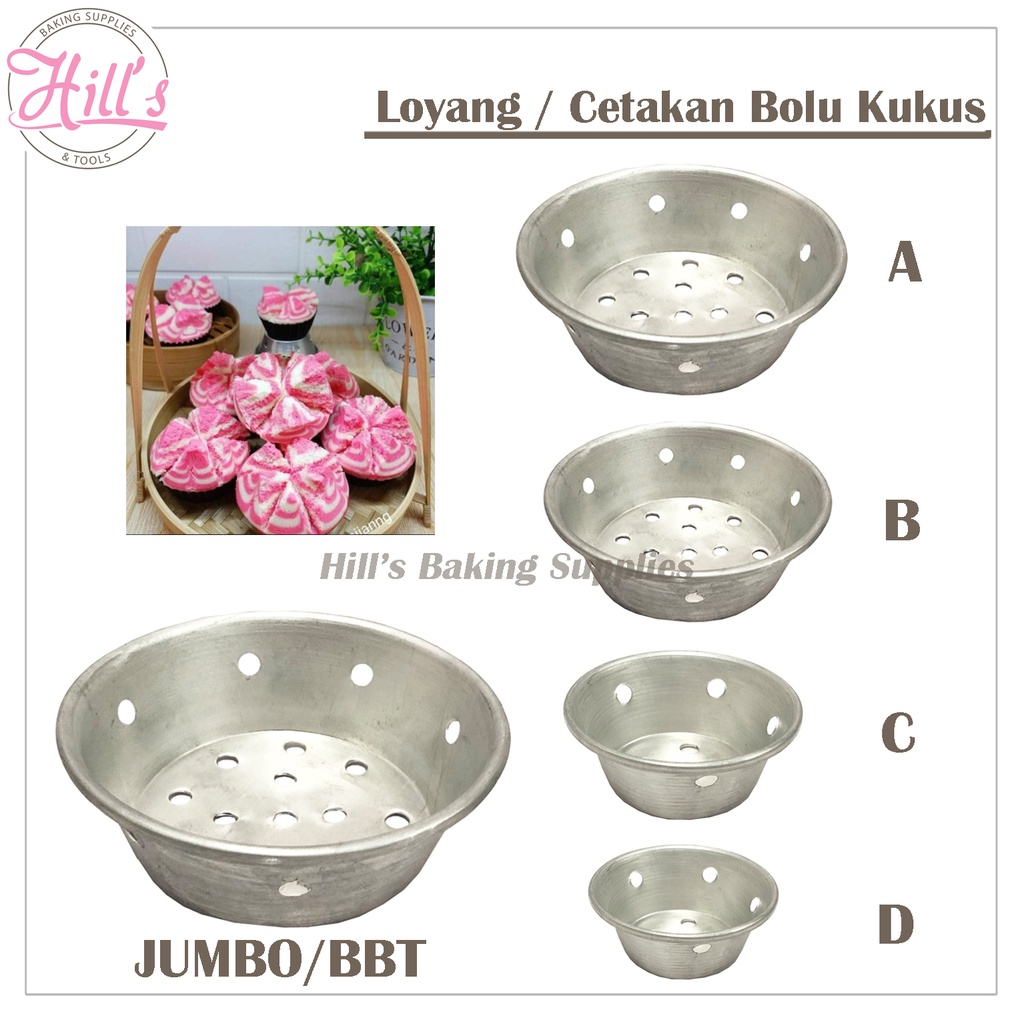 Jual Loyang Cetakan Bolu Kukus Lubang Pendek Bolu Mekar Press