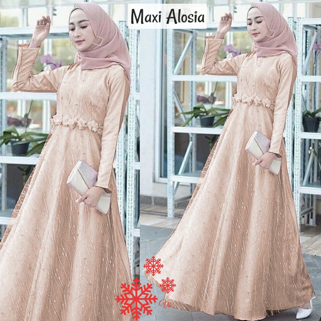 Jual MX ALOSIA Busana muslim wanita baju muslim dress muslim
