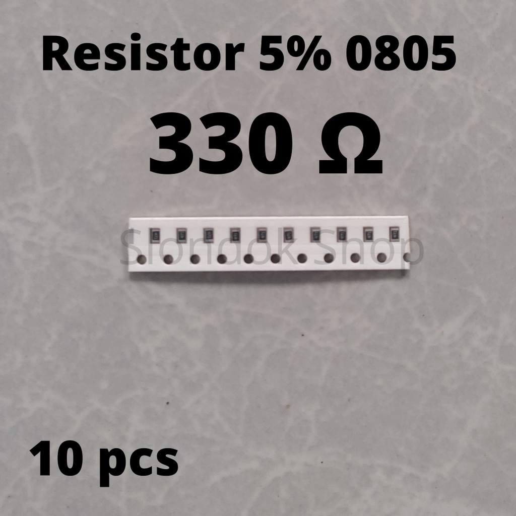 Jual Resistor SMD 0805 330R / 330 ohm 5% @10pcs | Shopee Indonesia