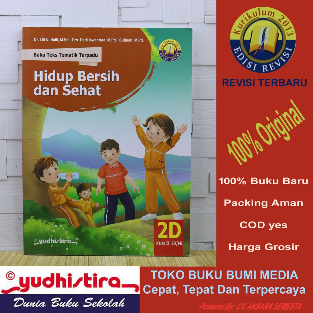 Jual Buku Teks Tematik Terpadu Tema 2d Hidup Bersih Dan Sehat Sd Mi Kls