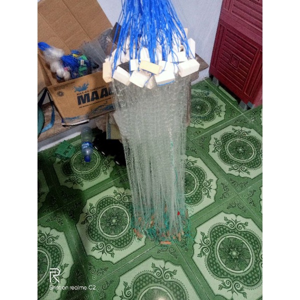 Jual jaring ikan siap pakai 1inc- 2,5inc P50meter | Shopee Indonesia