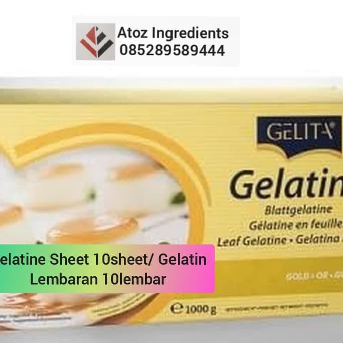 Jual Gelatine Sheet 10sheet/ Gelatin Lembaran 10lembar Shopee Indonesia