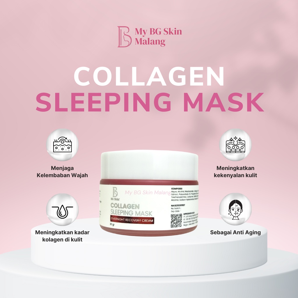 Jual Collagen Sleeping Mask menghaluskan dan mencerahkan kulit Shopee