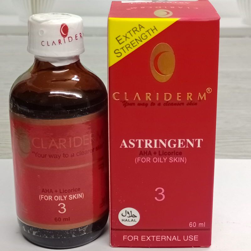 Jual Toner Claridem Astringent Original Toner Clariderm Oritoner