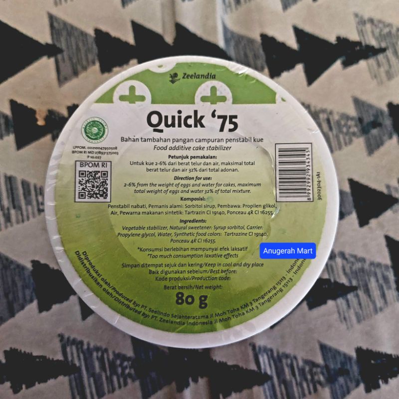 Jual Quick 75 Zeelandia 80gr | Shopee Indonesia
