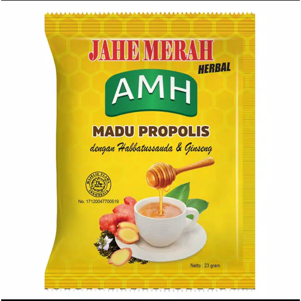 Jual [5 SACHET] Minuman Susu Jahe merah AMH Plus Ginseng Habbatussauda ...