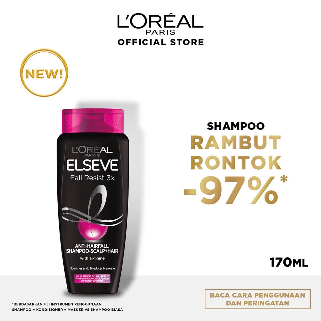 Jual L'OREAL Paris Elseve Fall Resist 3x Anti - Hair Fall Shampoo ( 170 ...