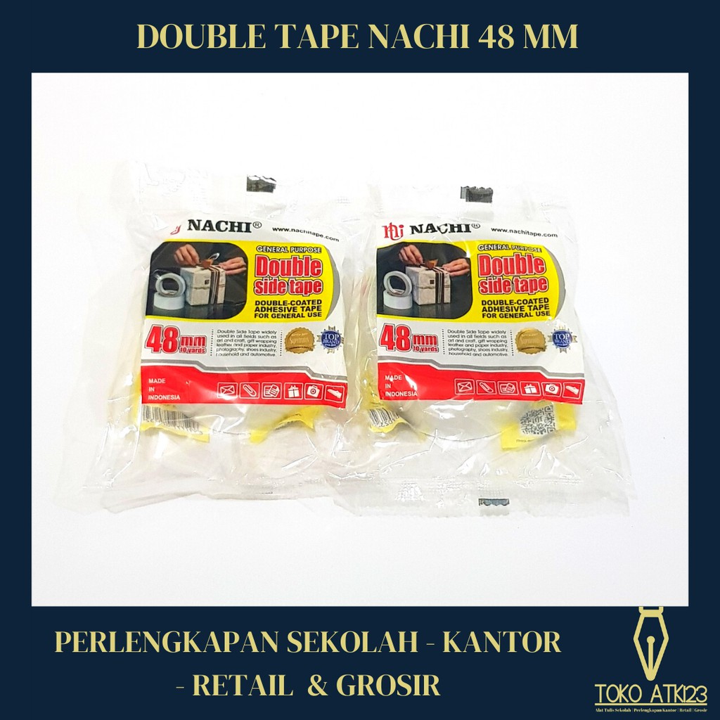 Jual Isolasi Double Tape Isolasi Bolak Balik Nachi Mm X Yards