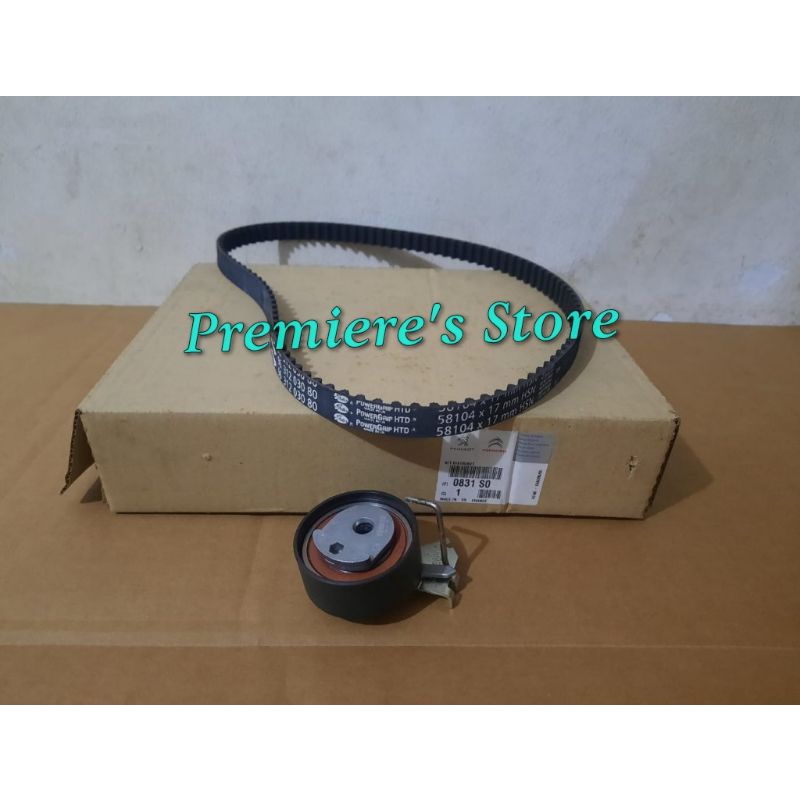 Jual timing belt dan laher timing belt peugeot 206 original Shopee