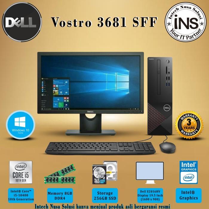 Jual PC DELL Vostro 3681 SFF i5-10400 8GB 256GB SSD DVD W10HSL+