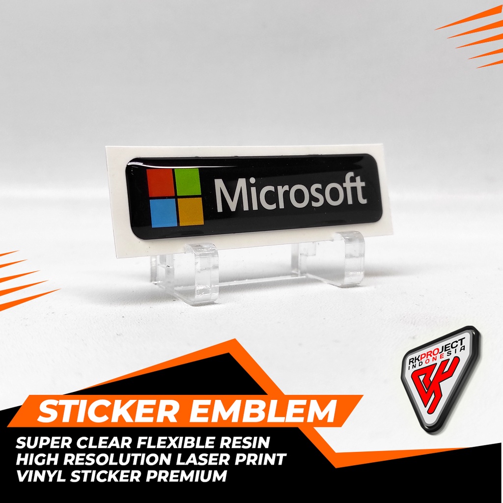 Jual MICROSOFT LOGO Sticker Timbul Emblem Resin Lentur | Shopee Indonesia