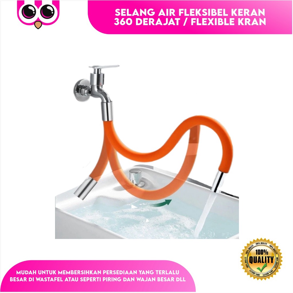 Jual SELANG AIR FLEKSIBEL KERAN 360 DERAJAT / FLEXIBLE KRAN | Shopee ...