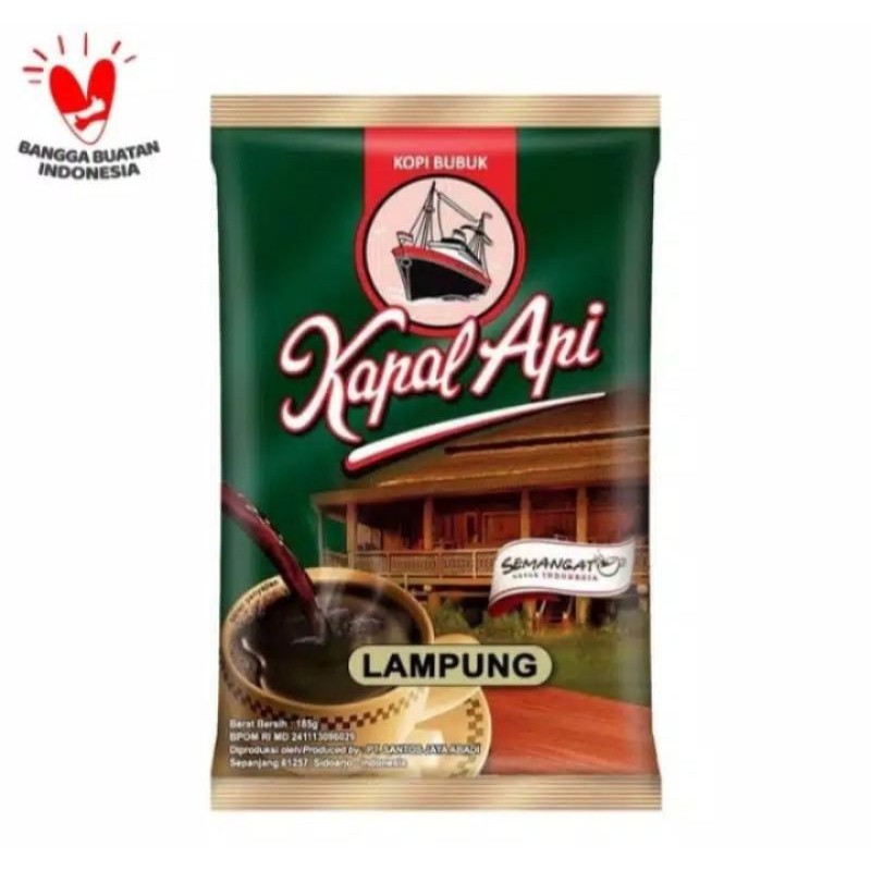 Jual Kopi Kapal Api Lampung 185gr Shopee Indonesia