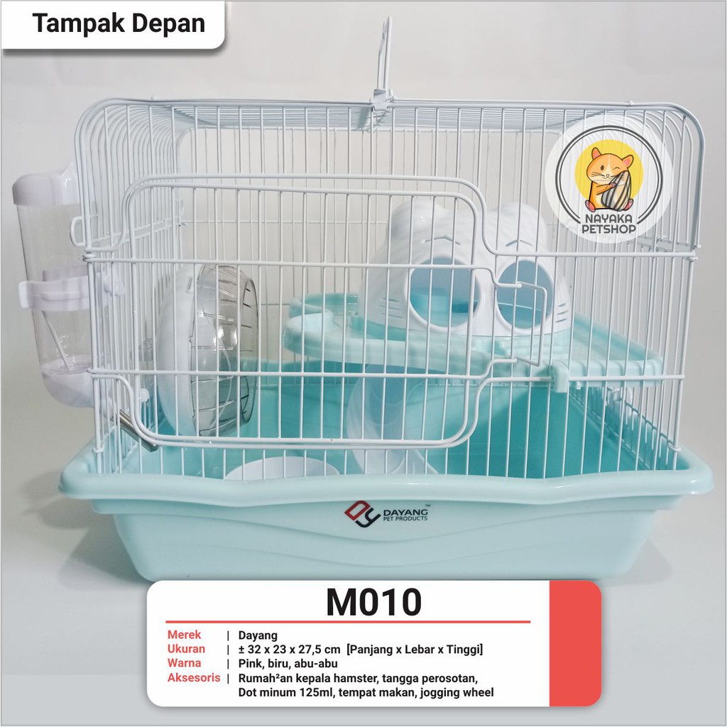 Jual Dayang M010 Kandang Kepala Hewan Hamster Tingkat 2 Lantai | Shopee ...