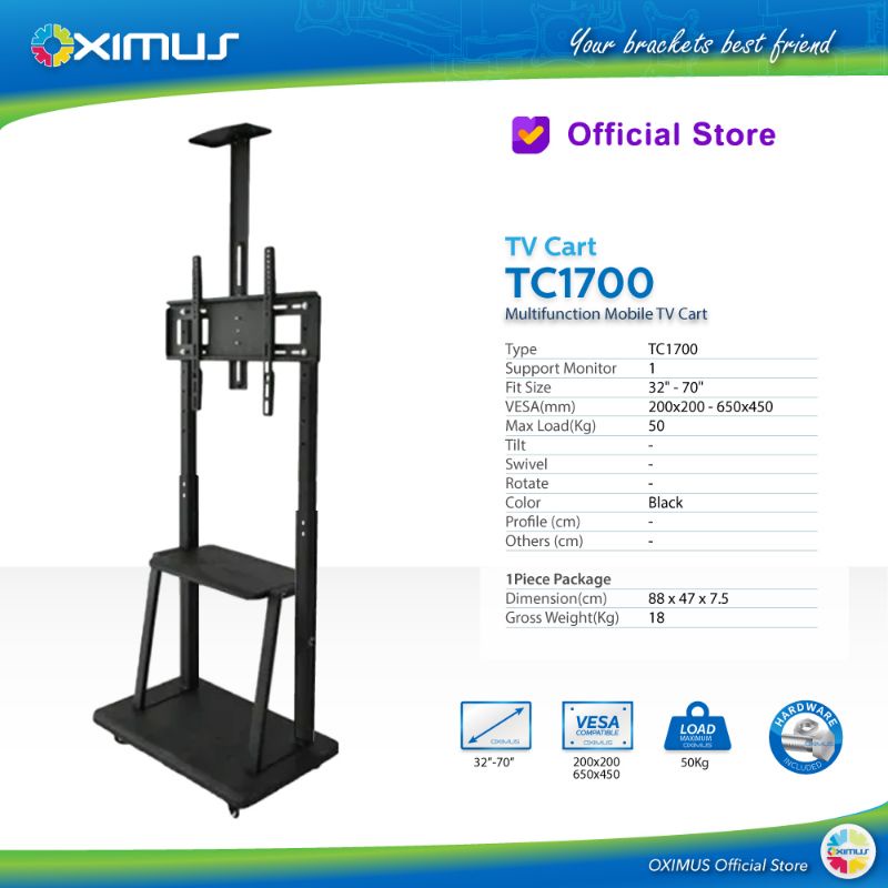 Jual Bracket Standing TV roda dorong LED TV 32