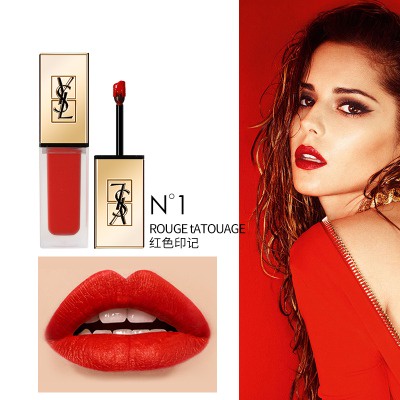 BEST SELLER Lipstick Ysl Yves Saint Laurent Lip Tato YSL Beauty Tatouage  Couture Liquid Matte Lip Stain (Ringan Tahan Lama) Fullcase Fullsize Ysl 
