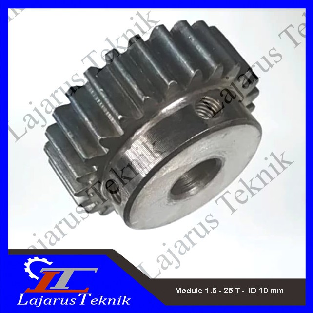 Jual Module 1.5 - 25 T - id 10 mm - Pinion Rack Gear 1.5M - 25 Teeth ...