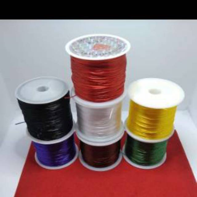 Jual Tali karet senar nylon elastis untuk meronce | Shopee Indonesia