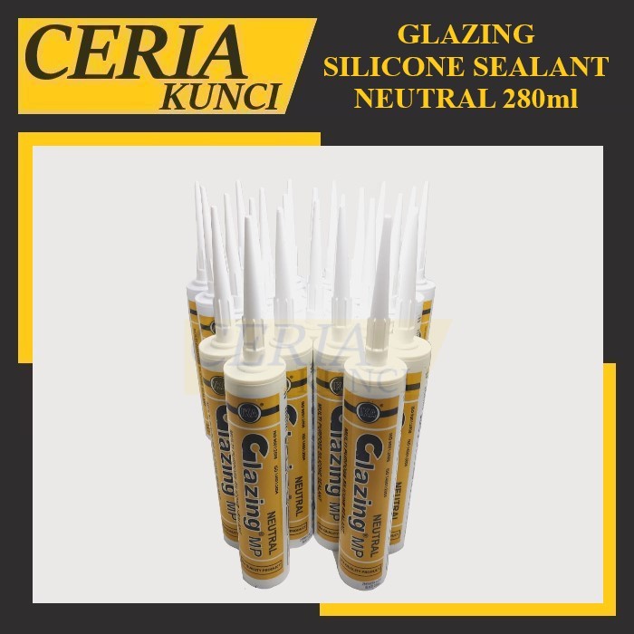 Jual LEM KACA SILICONE SEALANT NEUTRAL GLAZING 280ml Warna | Shopee ...