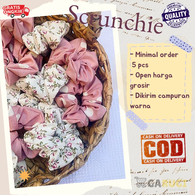 Jual Cepol Ciput Hijab Ikat Cepol Rambut Wanita Cewek Kain Scrunchie ...