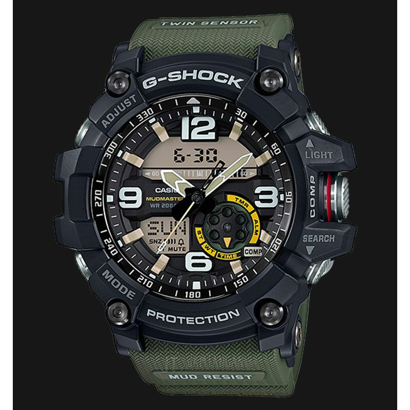 Casio Watches Men Casio Twin Sensor Watch Men 48mm Black 3157 SGW