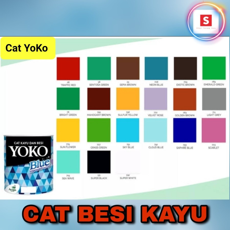 Jual Cat Kayu Besi Yoko Cat Minyak 1 Kg Shopee Indonesia 8622